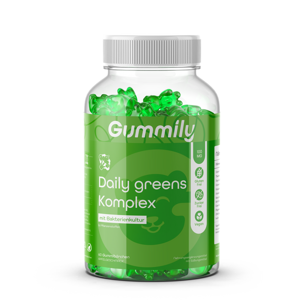 Green Vegetable Complex Gummies with Vitamins & Zinc – Apple