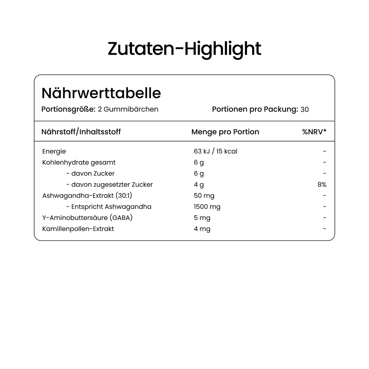 Ashwagandha Extract Gummies 50 mg (30:1) – Strawberry, Vegan