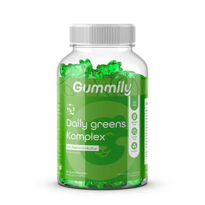 Green Vegetable Complex Gummies with Vitamins & Zinc – Apple